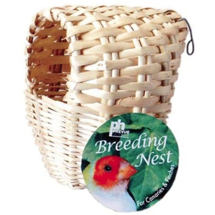 Prevue Parakeet All Natural Fiber Covered Bamboo Nest - 1 count